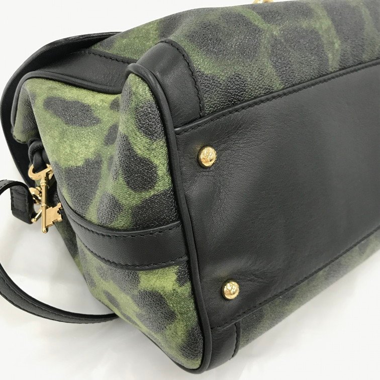 DOLCE & GABBANA ドルチェ&ガッバーナ ショルダー付き 2WAYバッグ レオパード 保管袋付き【BHAW6003】