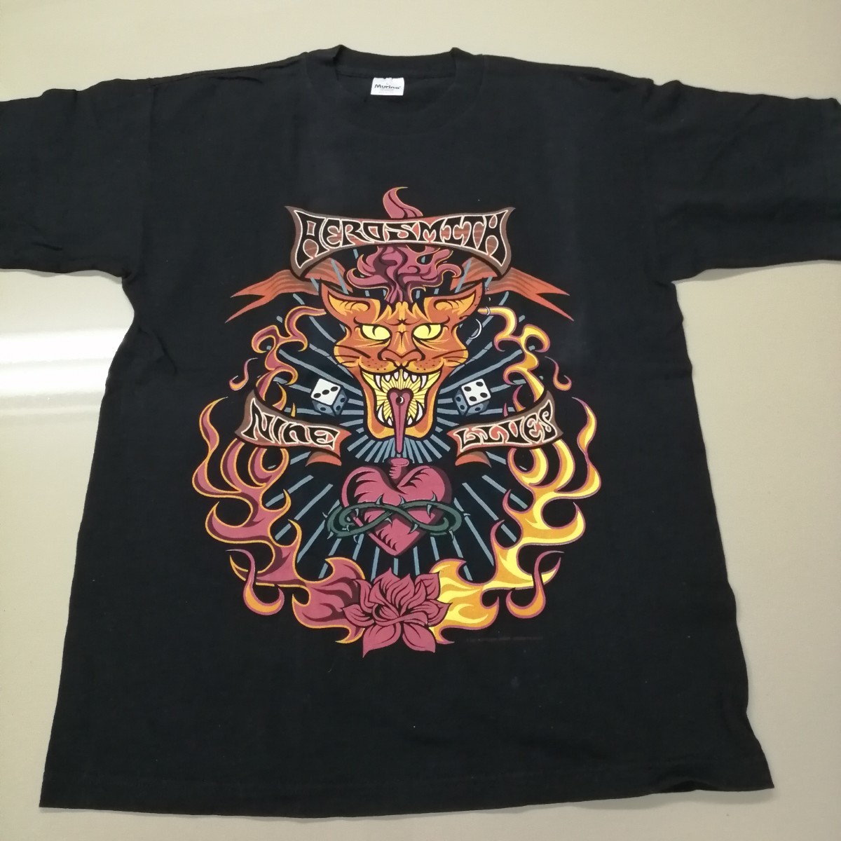 C08 バンドTシャツ エアロスミス ヴィンテージ AEROSMITH nine lives