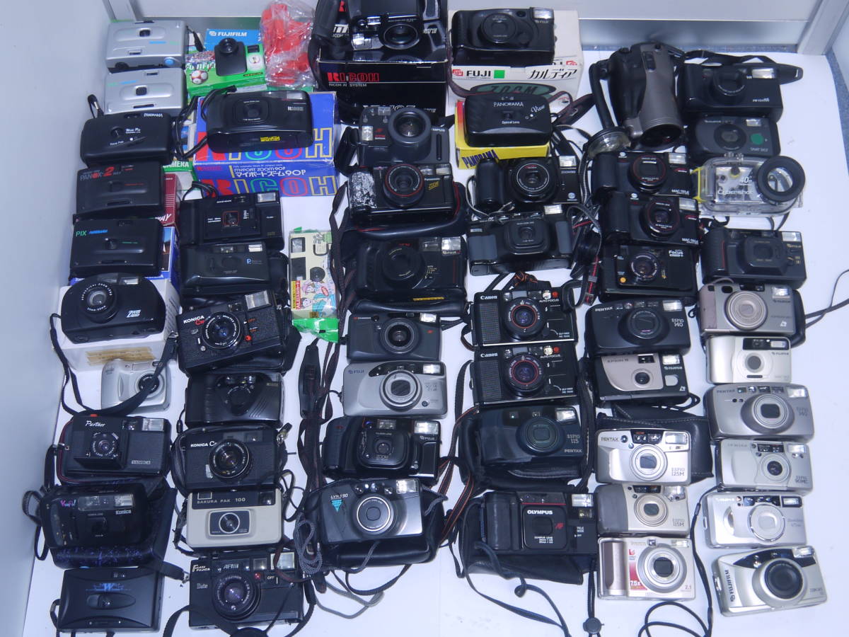 829 コンパクトフィルムカメラ 53台 まとめ Canon/RICOH MIRAI/LYNX