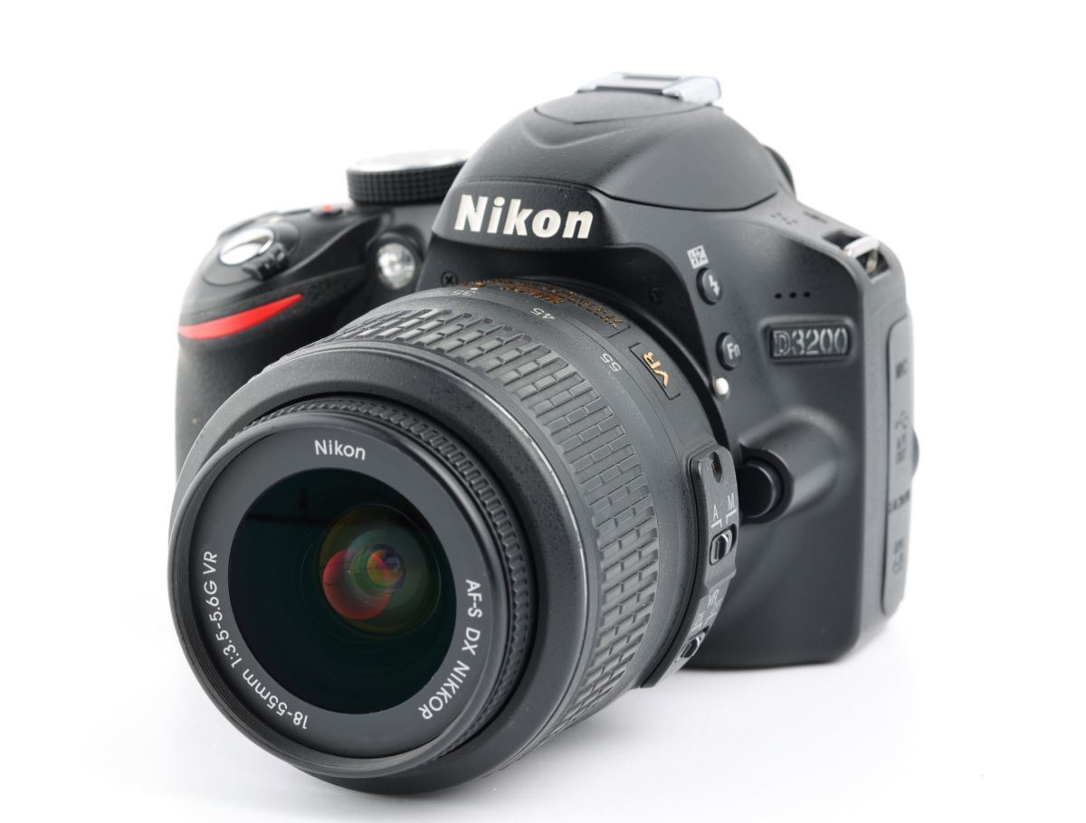 人気定番，新作登場 01804cmrk Nikon D3200 + AF-S NIKKOR 18-55mm F3.5-5.6G デジタル一眼レフカメラ 標準ズームレンズ Fマウント(ニコン)｜売買されたオークション情報、yahooの商品情報をアーカイブ公開 - オークファン ニコン