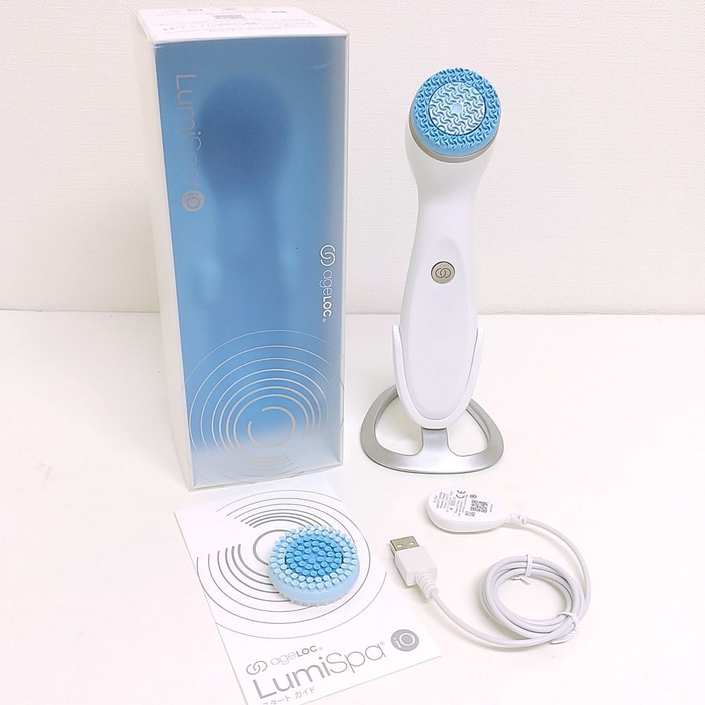【中古美品】【G0826-1】【やさしいヘッド・スタンド付属】ニュースキン ageLOC ルミスパ iO 本体 美顔器 美容 フェイスケア