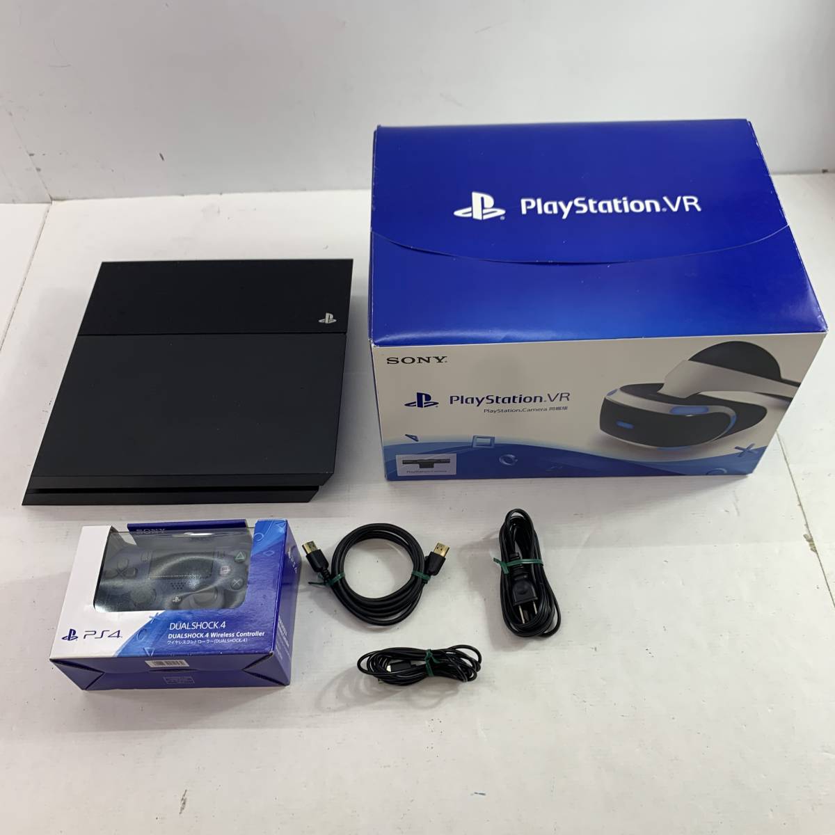 19940)〓【1円～】PlayStation 4 & PlayStation VR CUH-1000A/CUH-ZVR1 