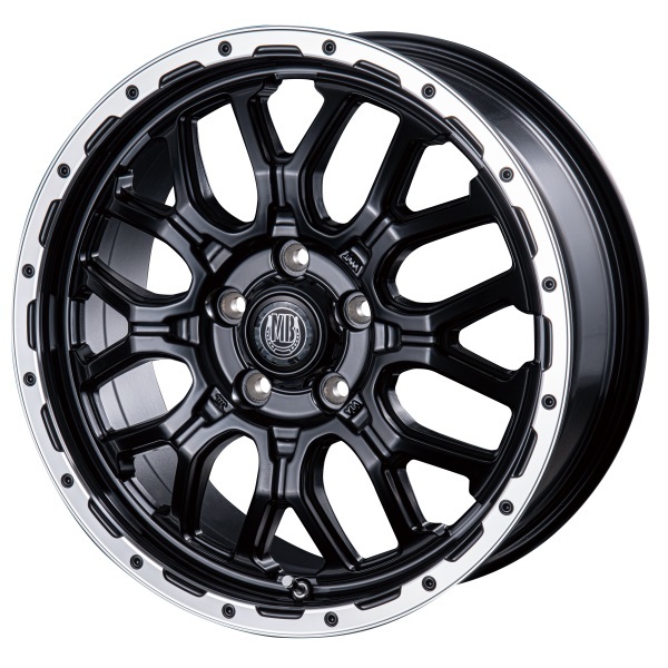 レビュー特典付 MUD BAHN XR-800M MBK/リムP Mブラック/リムP 16インチホイール4本セット 16-6.5+42 デリカD5 RAV4 法人送料無料