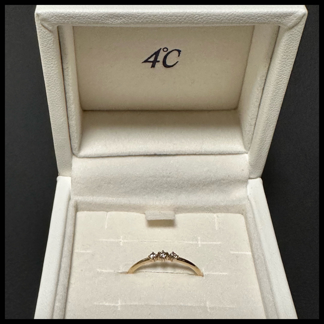 【美品】ヨンドシー 4℃ ダイヤモンド　リング　10号