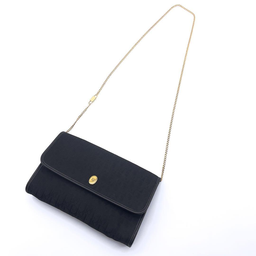 極美品》Christian Dior クリスチャンディオール チェーンショルダー 