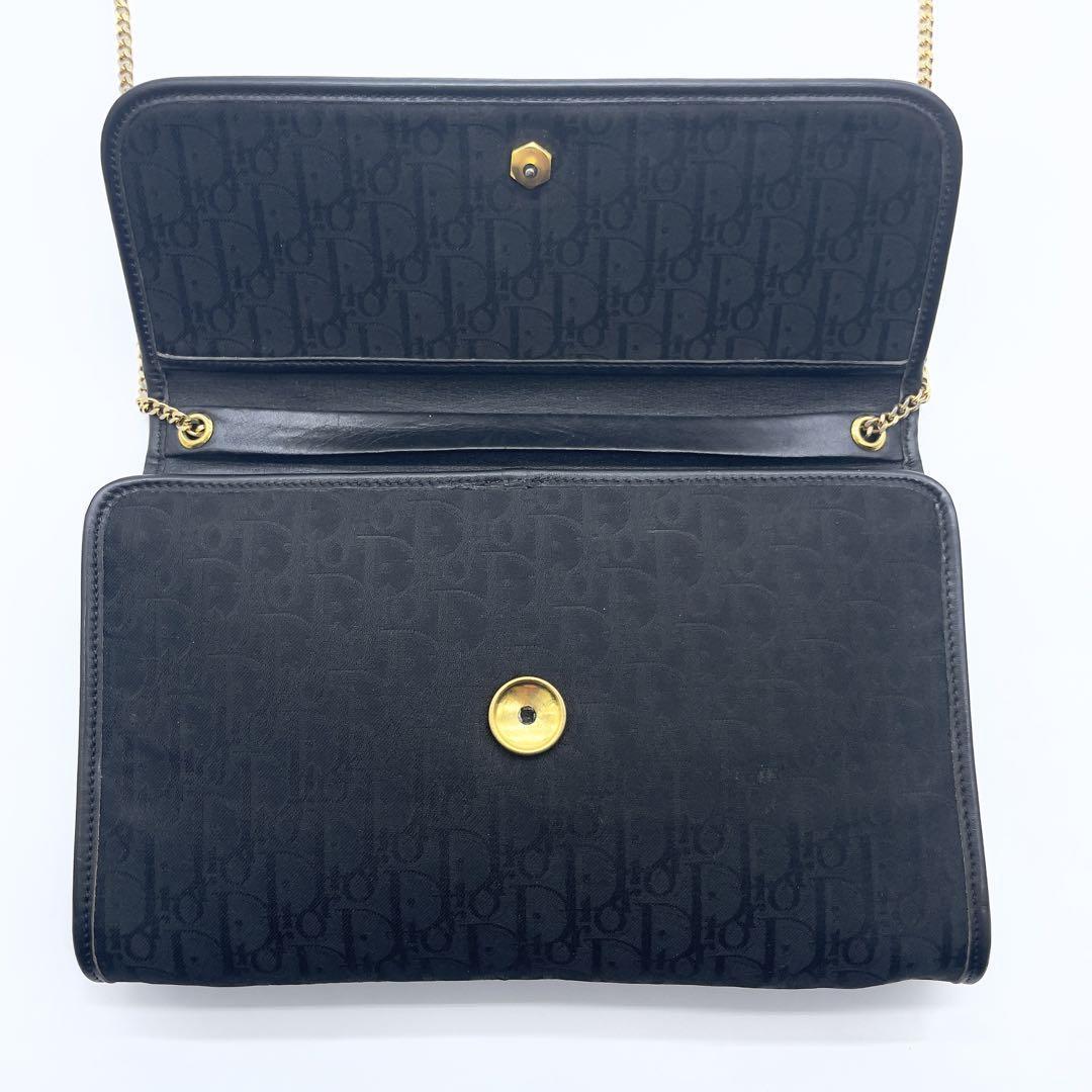 極美品》Christian Dior クリスチャンディオール チェーンショルダー 