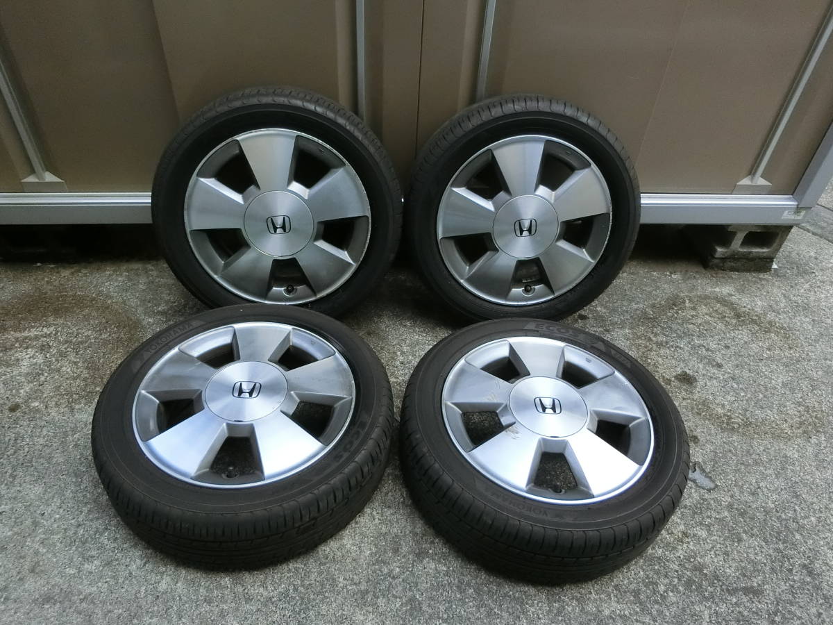 ★☆165&frasl;55R14 ホンダ純正ホイール＆ヨコハマ 21年製 4本セット☆★ ホンダのホイール165⁄55⁄R14 0 165⁄55R14 スパーク  ゼスト SL01+
