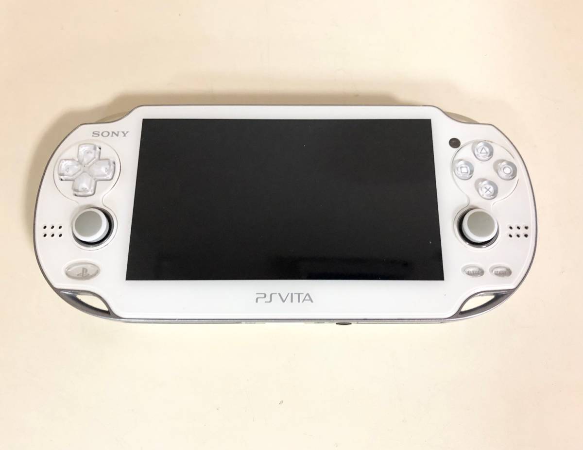 【未チェック】PlayStation Vita クリスタル・ホワイト (PCH-1000）