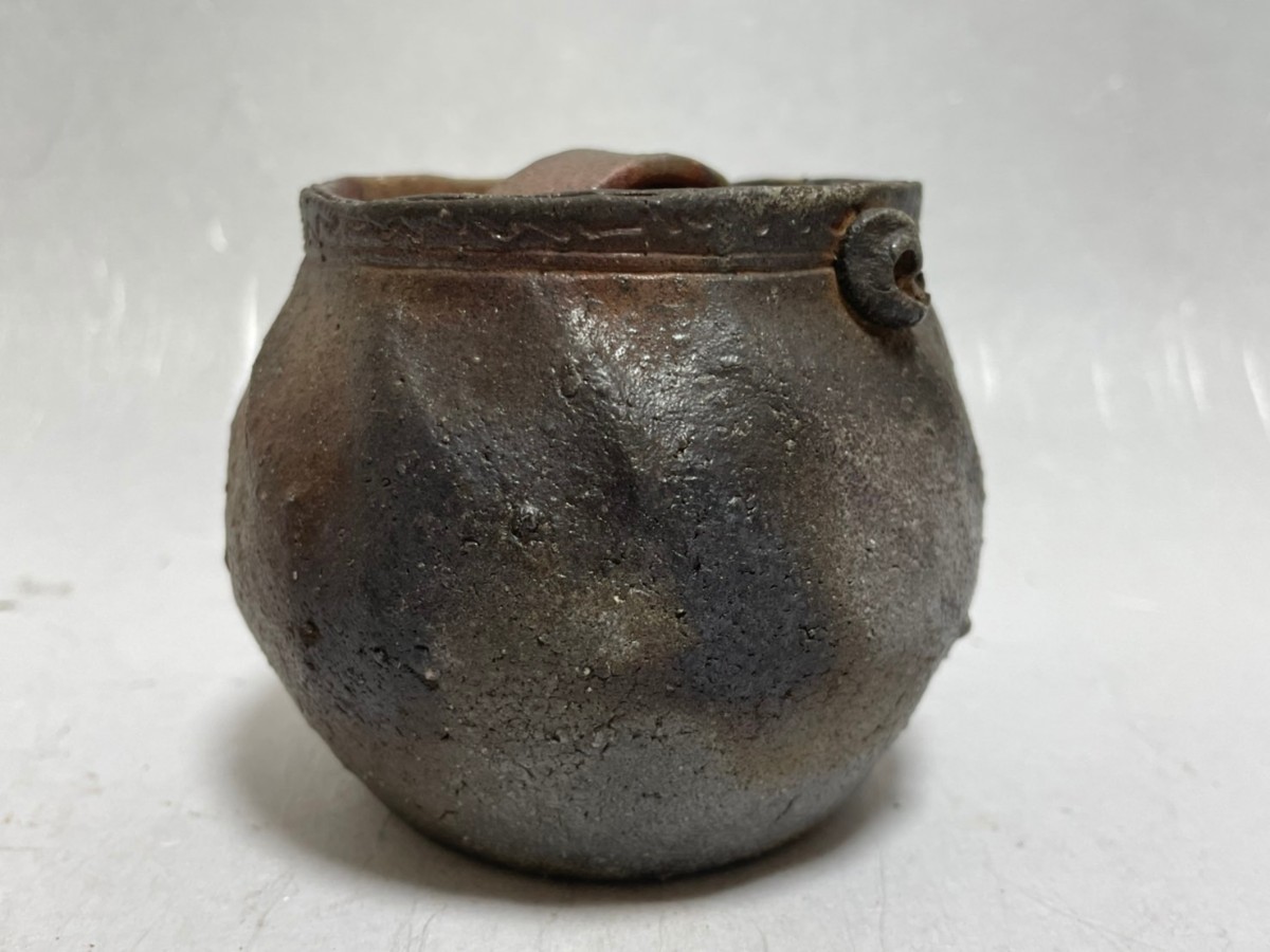 備前焼 急須 宝瓶 泡瓶 煎茶道具 在銘 茶器 茶道具 時代物 煎茶器 備前 -