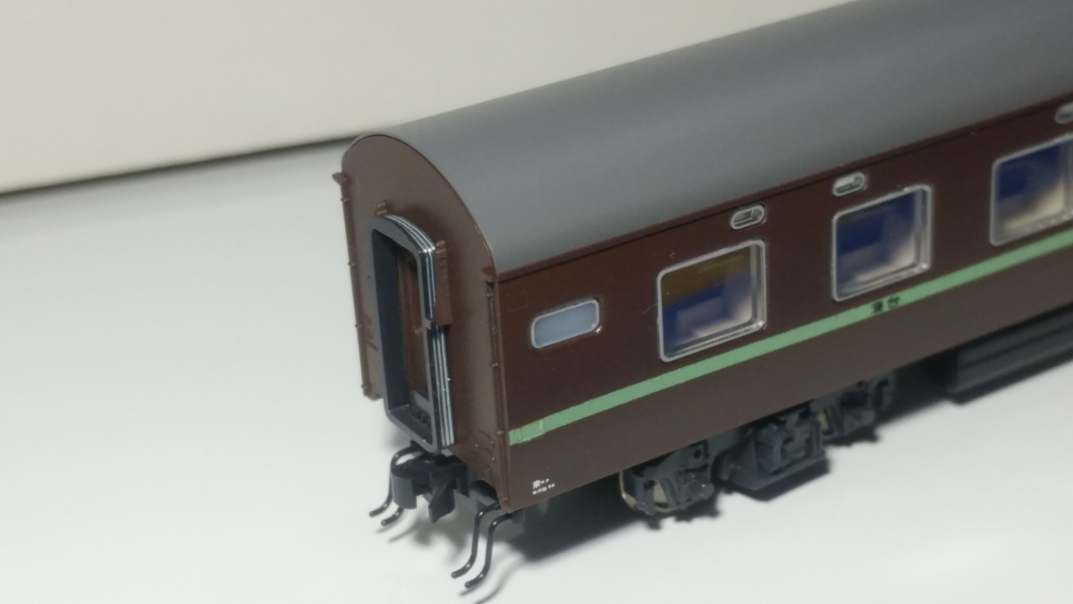 KATO Nゲージ オロネ10 茶色淡緑帯 塗り替え加工品 客車急行 寝台車