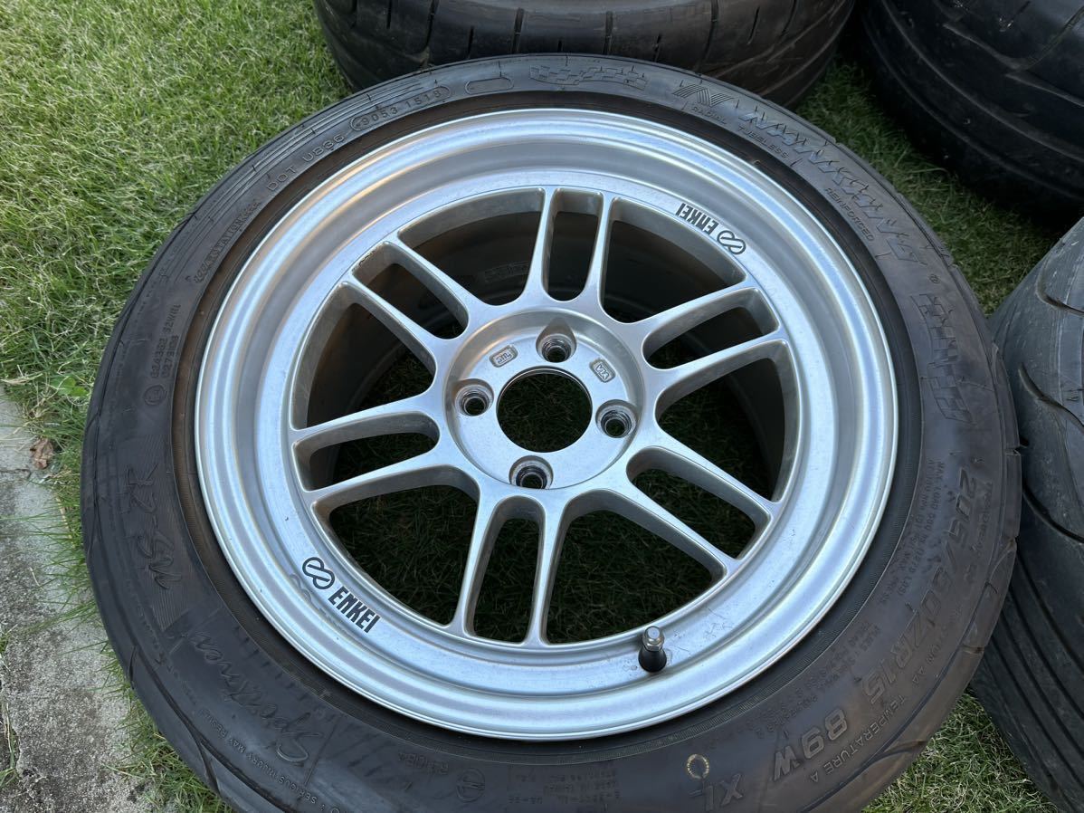 エンケイ RPF1RS 4H PCD100 8J +28 シビックEK4で使用 ロードスター