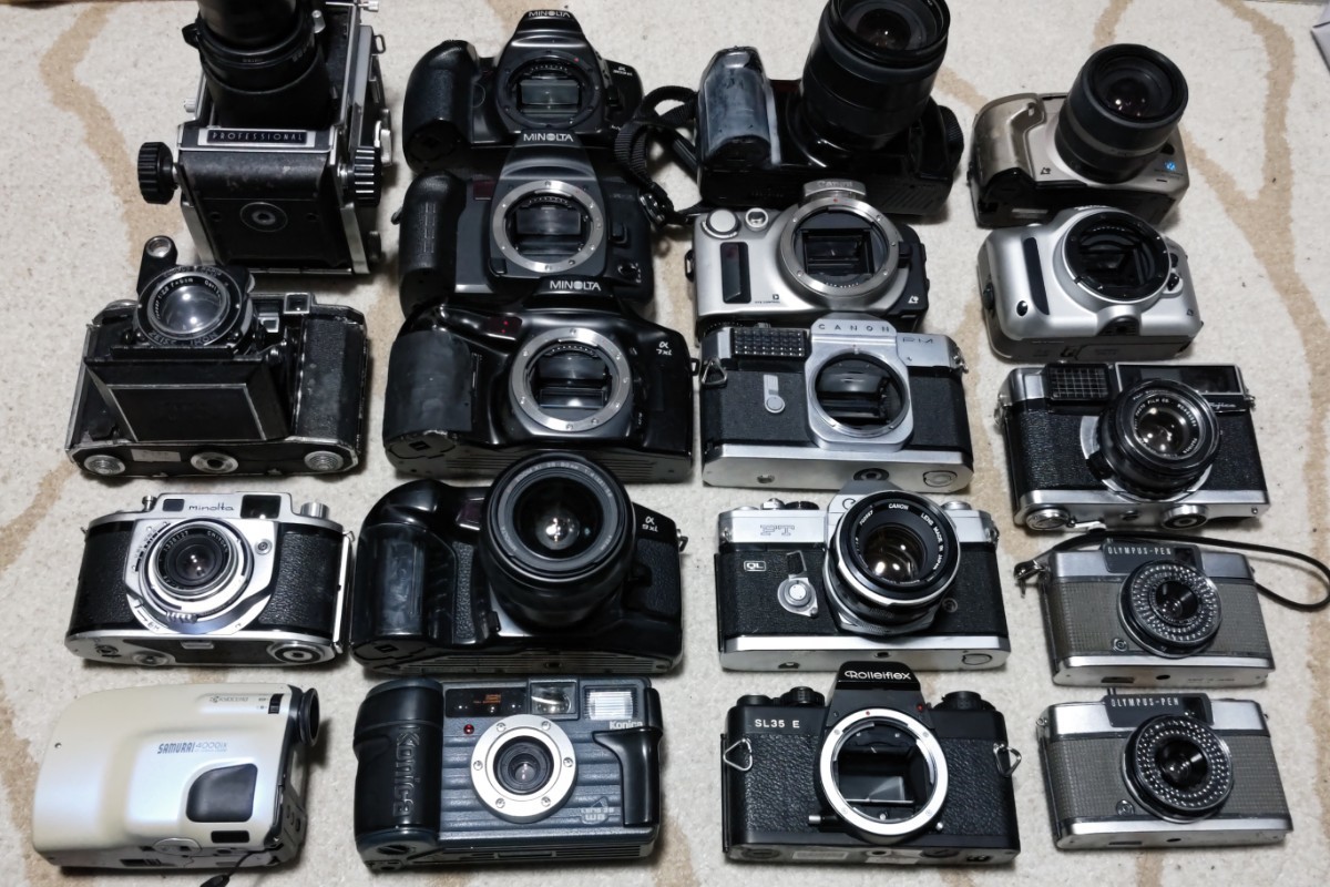 ジャンク扱いミノルタ フィルムカメラ レトロ 昭和 ジャンク Nikon