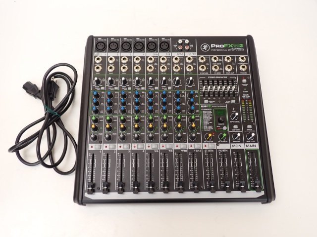MACKIE マッキー 12ch アナログミキサー ProFX12v2 エフェクト搭載
