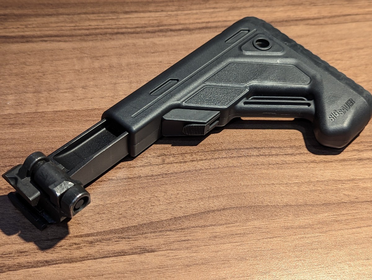 SIG SAUER 実物 テレスコーピング フォールディング ストック 