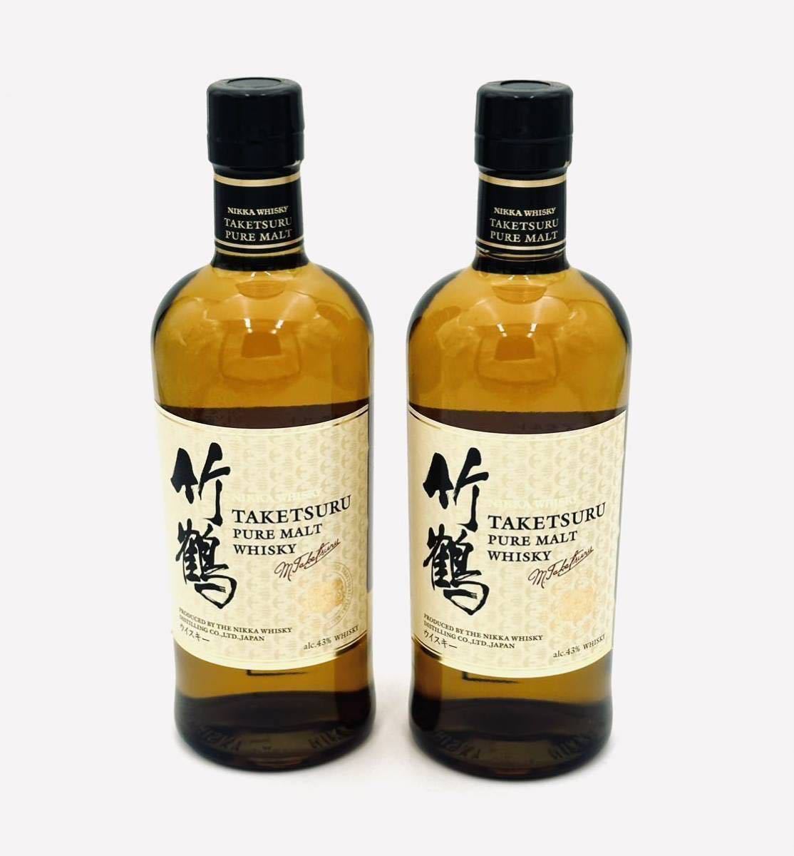 【限定品/セット販売】竹鶴 ピュアモルト ウイスキー 43度 700ml 2本組 ⑥