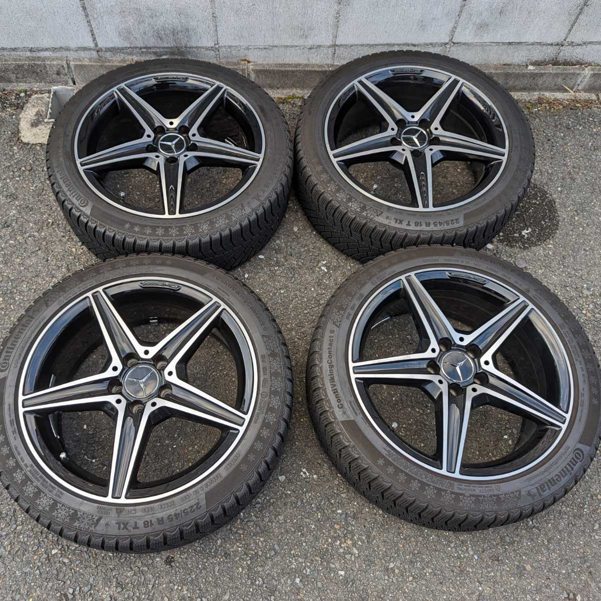 メルセデス・ベンツ/225/45R18/タイヤホイール4本セット/中古 