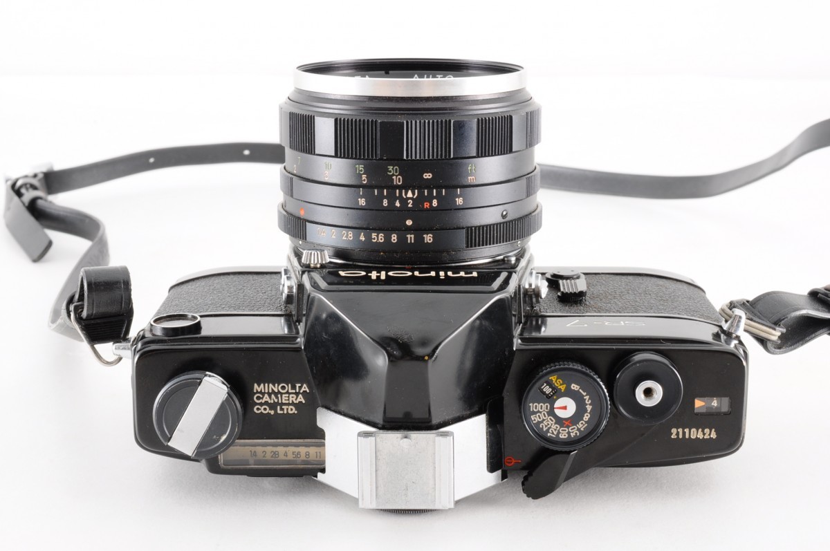 希少 MINOLTA ミノルタ SR-7 ブラック ボディ 黒 58mm F1.4 AUTO