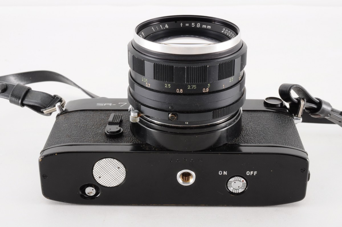 希少 MINOLTA ミノルタ SR-7 ブラック ボディ 黒 58mm F1.4 AUTO