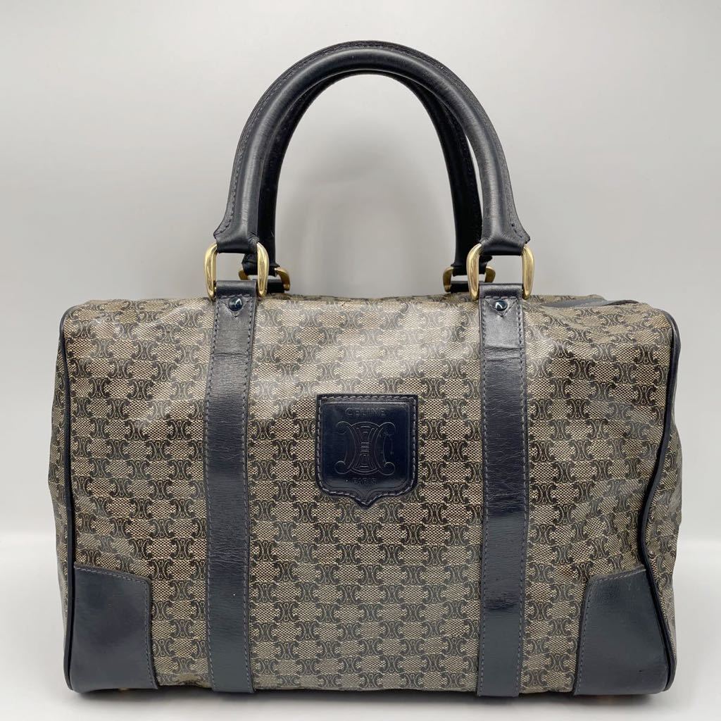 CELINE セリーヌ マカダム ハンドバッグ ミニボストンバッグ