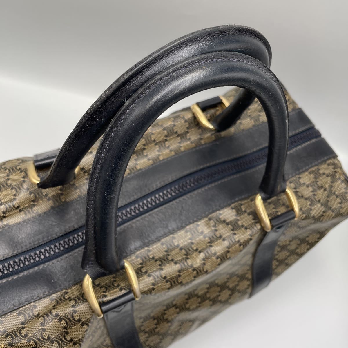 CELINE セリーヌ マカダム ハンドバッグ ミニボストンバッグ