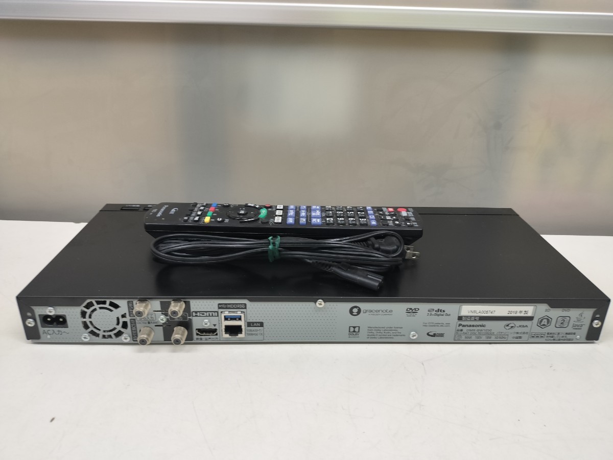 Panasonic DMR-BW1050 2018年製 パナソニック ブルーレイレコーダー