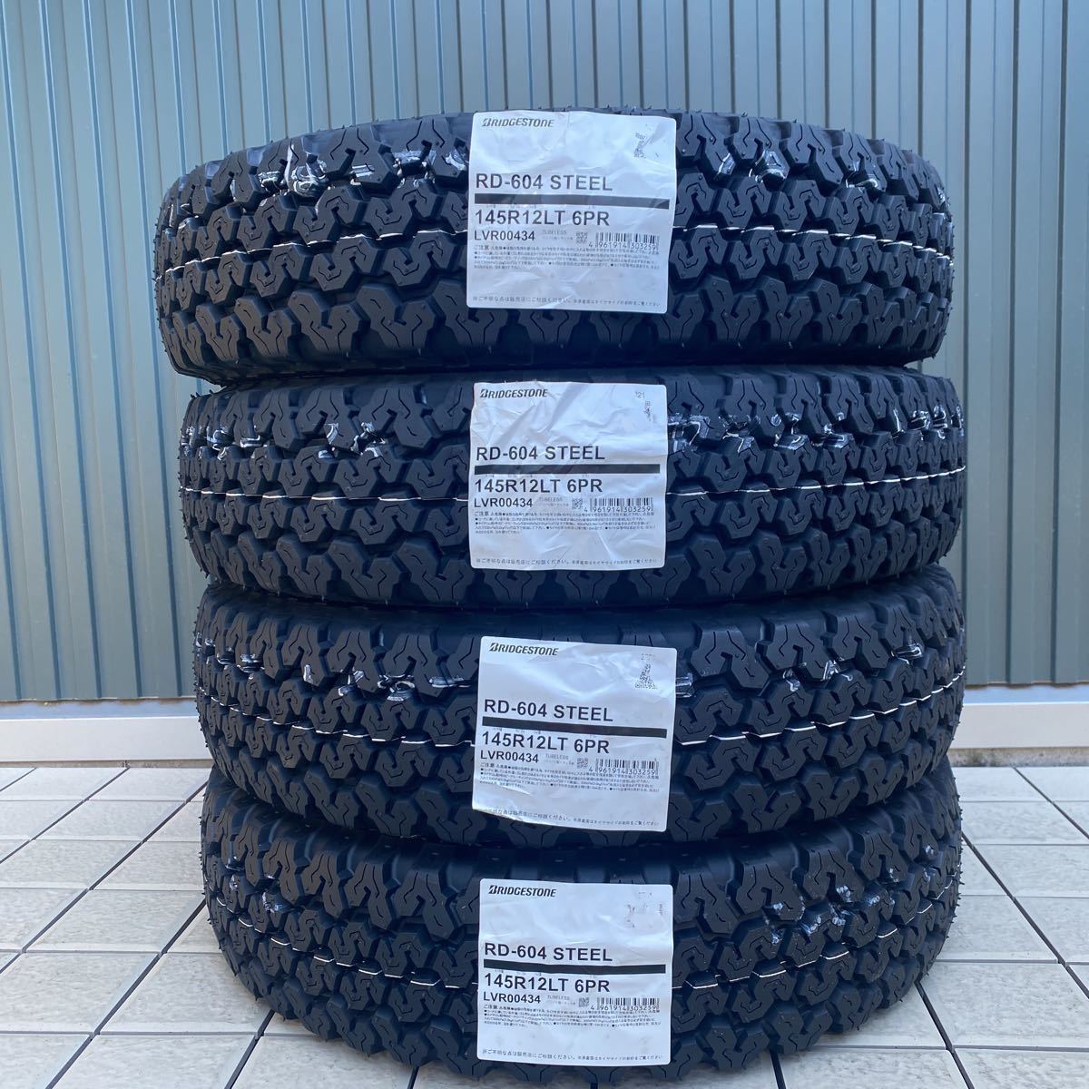 2023年製 最短当日発送 4本送料込 16800円~ ◆145R12 6PR【145/80R12 80/78N】ブリヂストンRD604V アクティ キャリー エブリィ ハイゼット