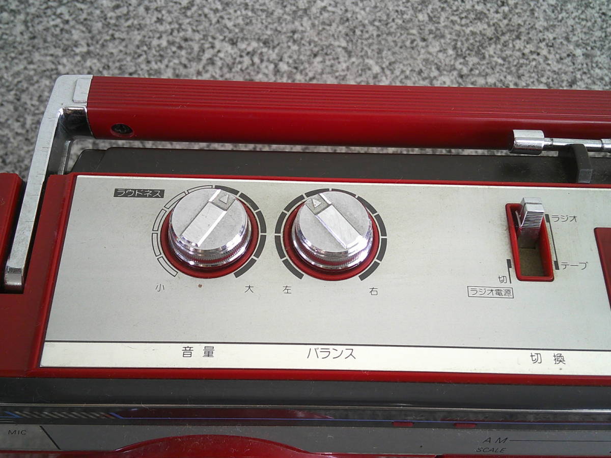O.K-8-368 SHARPシャープ ラジカセ QT22 昭和レトロ レトロ家電 平日