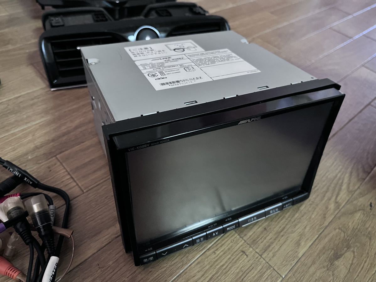 アルパイン】VIE-X088VS 8インチ ナビ c26 セレナ用パネル付 おまけ