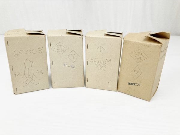 SOUTEK 6C33C-B 真空管 4本セット ジャンク O8000401 6C33C-B 真空管