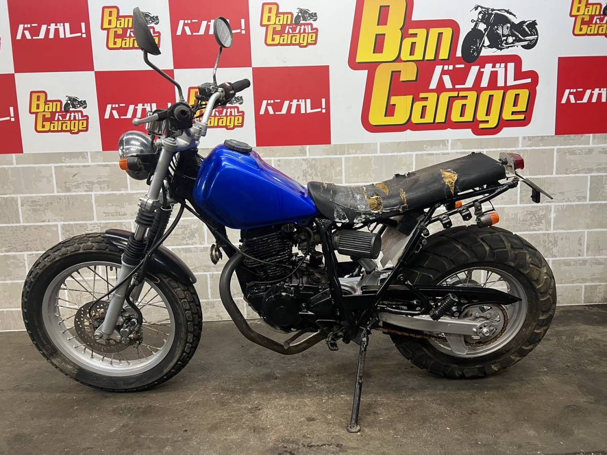 ヤマハ　YAMAHA TW200 DG07J 書類無し　場内走行確認済み　エンジン始動動画有り　未整備　現状　売り切り　バンガレ