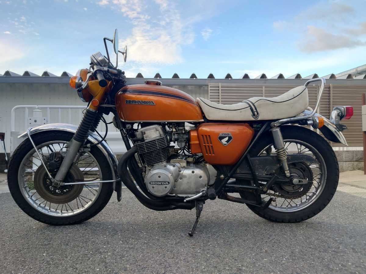 仕上げベースに 新品部品交換多数 逆車 国内登録済み HONDA CB750K1 