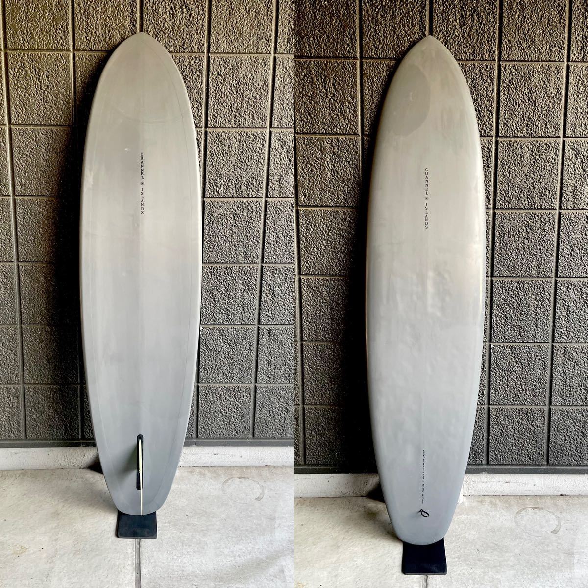中古 CHANNEL ISLANDS チャネルアイランズ TRI PLANE HULL トライプレーンハル 7'3 CLR サーフボード ミッドボード SINGLE フィン付き　