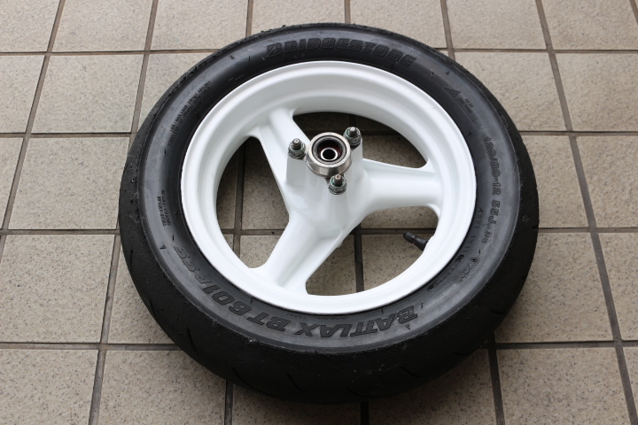 NSR50(レーサー) リアホイール(純正)＆タイヤ(ブリジストン製
