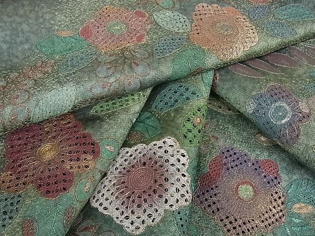 大得価，安い 平和屋2 中国三大刺繍 スワトウ刺繍 汕頭刺繍 総刺繍 訪問着 辻が花 暈し染め 金糸 金通し地 逸品 ps9440(仕立て上がり)｜売買されたオークション情報、yahooの商品情報をアーカイブ公開 - オー 仕立て上がり