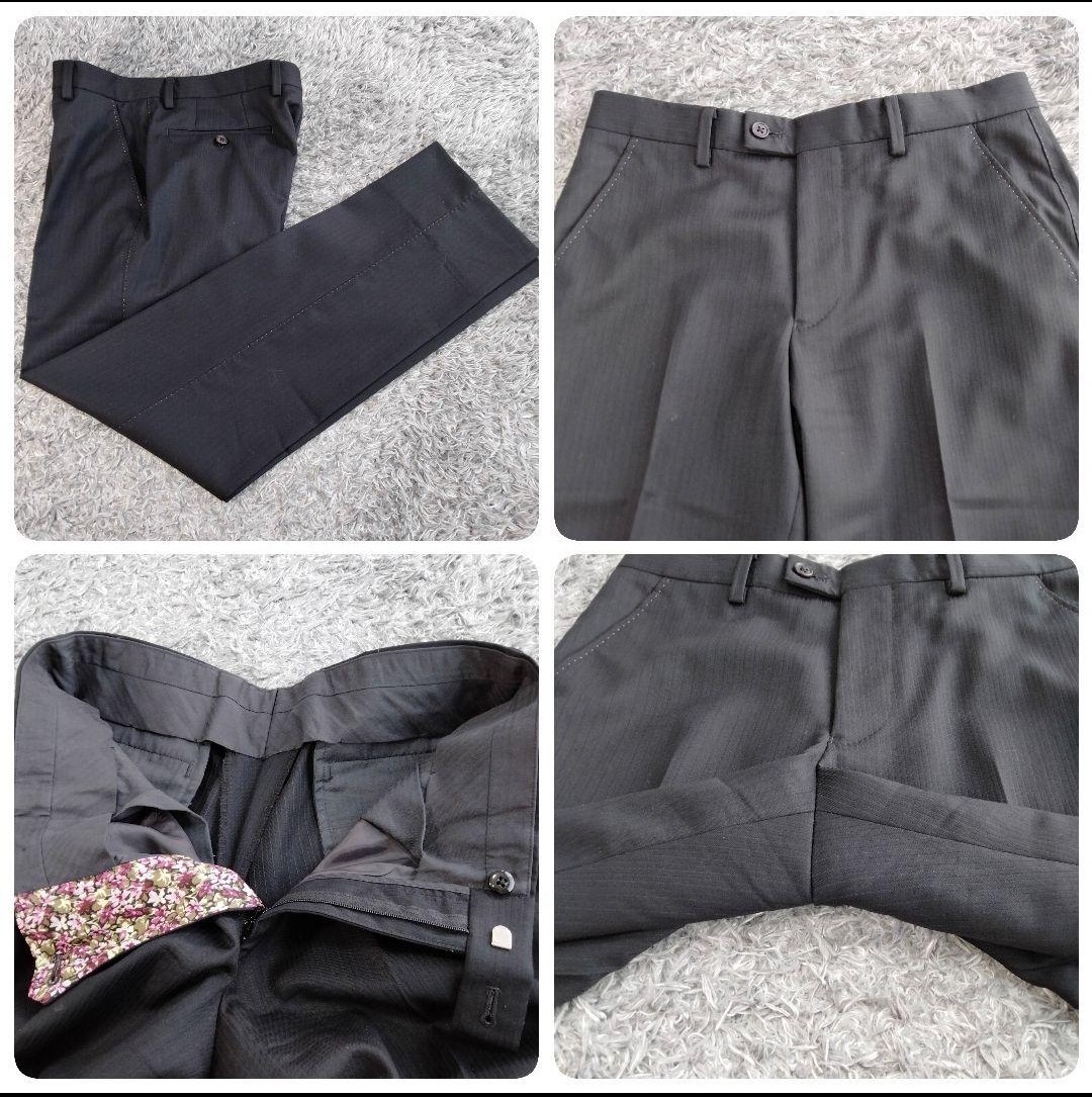 超美品》Paul Smith ポールスミス スーツ セットアップ 花柄 黒 S
