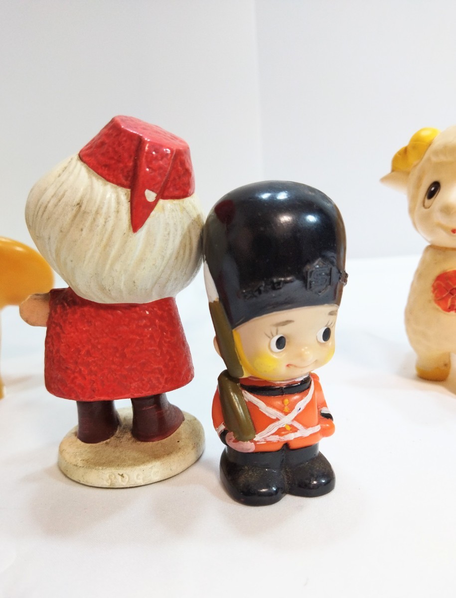 昭和レトロ貯金箱.人形まとめ】文明堂カンカンベア サトちゃんソフビ 