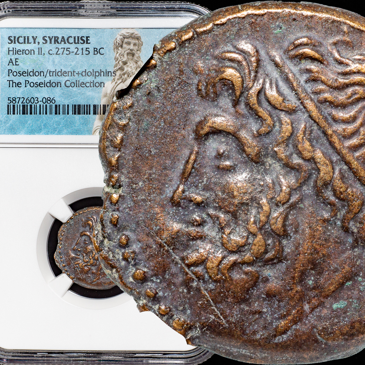 お得，爆買い 1円スタート 古代ギリシャ ポセイドン 青銅貨 紀元前275-215年 シチリア島 シラクサ ヒエロン2世 NGC XF/リトラ/アンティークコイン(ヨーロッパ)｜売買されたオークション情報、yahooの商品情報 ヨーロッパ