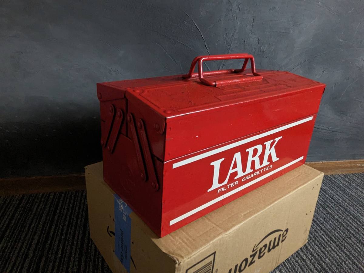 送料1000】赤ラーク LARK 工具箱 ツールボックス 旧車 オート 