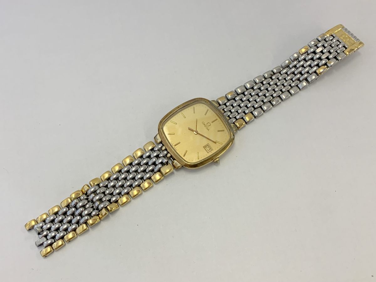 OMEGA デビル ゴールドレザー手巻き式(動作未確認) OMEGA デビル