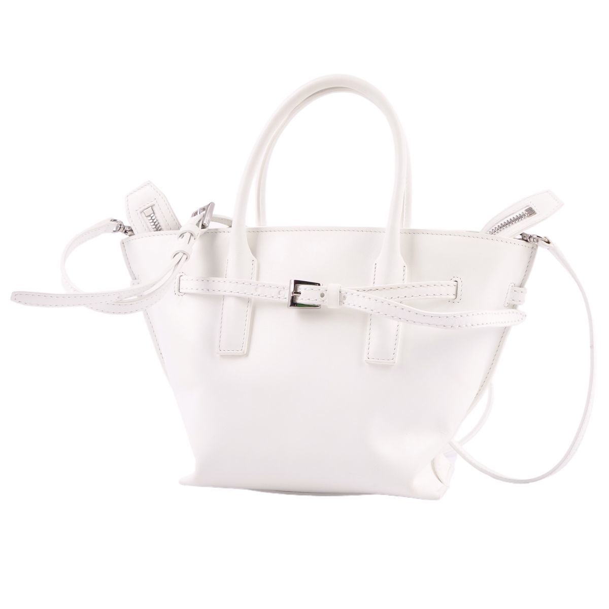 【FOXEY 】ハンドバッグ ショルダーバック　ホワイト タッセル付き 美品 フォクシー FOXEY バッグ ミニ 2wayバッグ ハンドバッグ