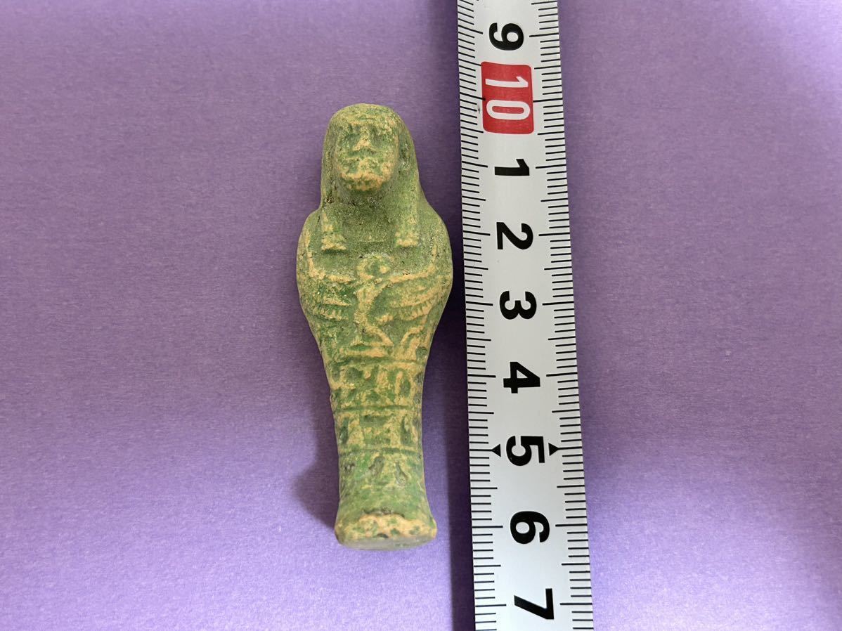 古代エジプト　副葬品　スカラベ　ファイアン　ガンダーラ　ウシャブティ　出土　根付 神回保証古代エジプト スカラベ アミュレット ガンダーラ ファイアンス