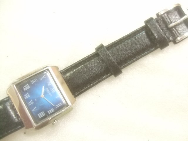 ビンテージ【稼働/新品電池】セイコー シャリオ ホワイトローマン 1970年代 70s高級セイコーシャリオローマン手巻腕時計動品 Y167 【公式通販】