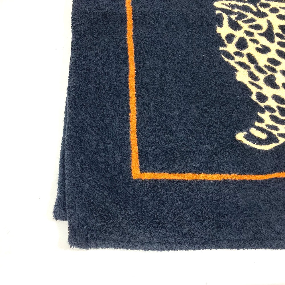 HERMES エルメス レオパード 豹柄 ヒョウ ビーチタオル バスタオル