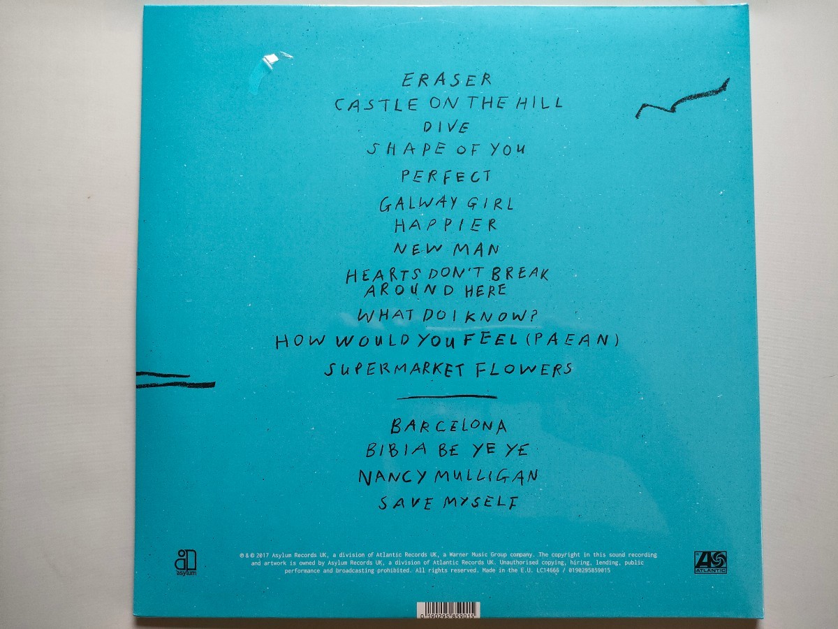LPレコード Ed Sheeran エド シーラン代表作3rdアルバム ÷ Divide 180g 