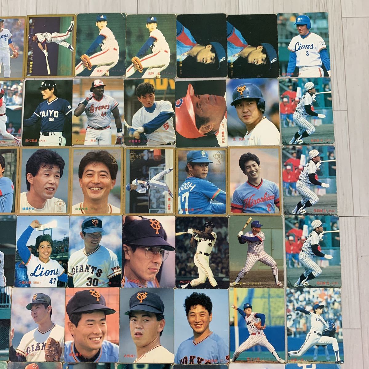 ④ カルビー プロ野球カード 1987 原辰徳 落合博満 岡田彰布 衣笠祥雄 