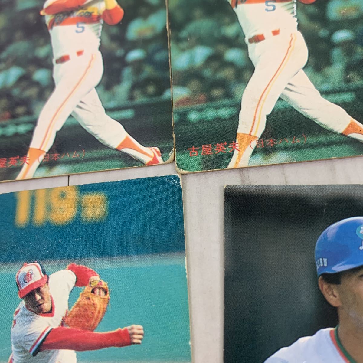 ④ カルビー プロ野球カード 1987 原辰徳 落合博満 岡田彰布 衣笠祥雄 