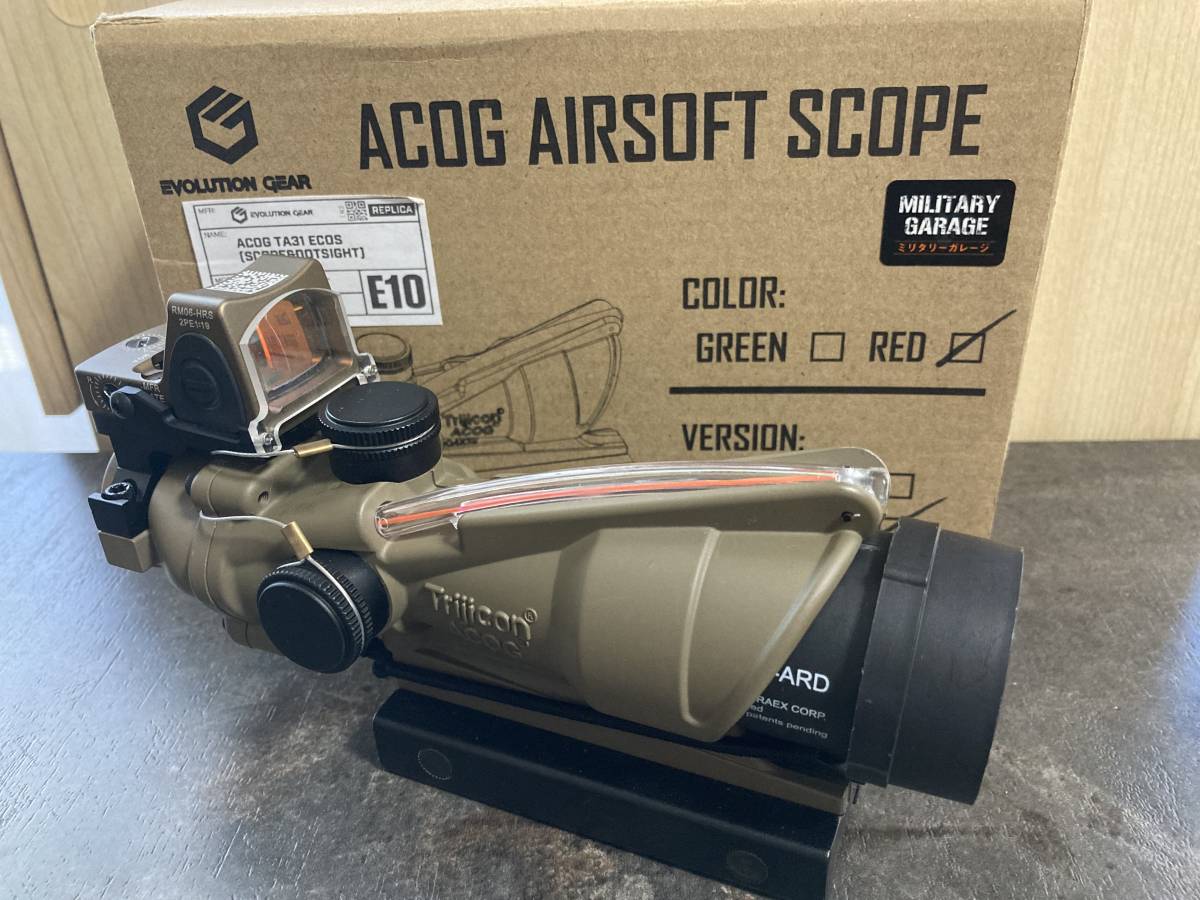 トリジコンタイプ ACOG TA31 ECOS 4x32 スコープ RMRドットサイト