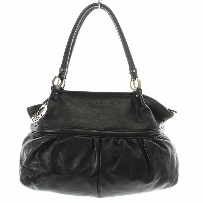 n*2様 Fendi ロゴ ハンドバッグ ブラック 安い，高品質 フェンディ FENDI シェフバッグ ハンドバッグ レザー