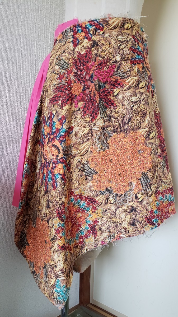 人気SALE，品質保証 COMME des GARCONS コム デ ギャルソン イレヘム&times;プリーツスカート 絵画風花柄&times;ピンク ヴィンテージ(フレアースカート、ギャザースカート（ロング）)｜売買されたオークション情報、yaho 女性用