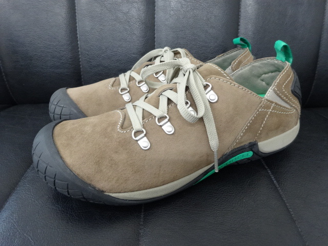 新品 展示品 MERRELL メレル PATHWAY LACE パスウェイ レース US 9 27 STONE ストーン スウェード レザー シューズ スニーカー アウトドア